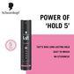Schwarzkopf TAFT Power Hold 5 Hair Spray for Heat Protection, Cashmere like Softness for Dry, Damaged Hair | No Stickiness | Easy To Brush Out | For Salon Like Finish - 250Ml.