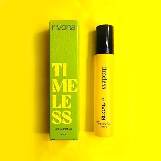 Rivona Timeless Eau De Parfum Perfume for Women & Men with Raspberry, Rose & Cedar | Long Lasting EDP Fragrance Scent | 15ml