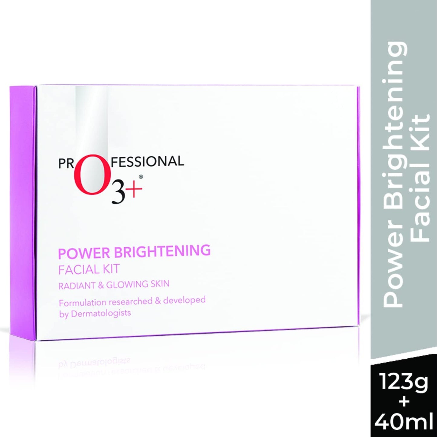 O3+ Power Brightening Facial Kit For Radiant and Glowing Skin,123gm+40ml