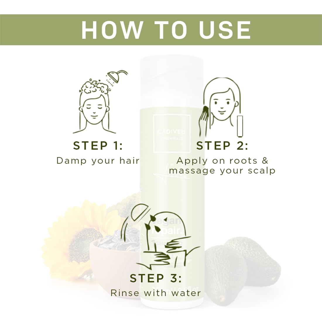 CADIVEU Vegan Repair Shampoo (250ml)