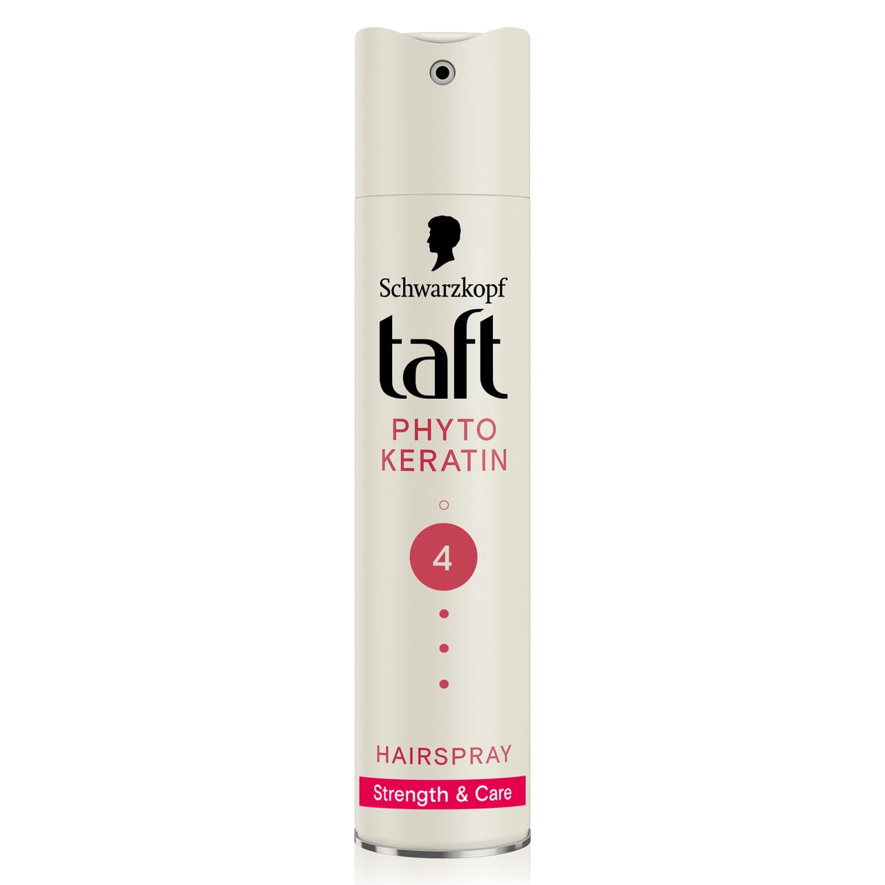 Schwarzkopf TAFT Phyto Keratin Hair Spray Hold 4, Strengthens Hair, Poweful Hold Protects From Wind And Humidity, No Stickiness, Easy To Brush Out, For Salon Like Finish, 250Ml