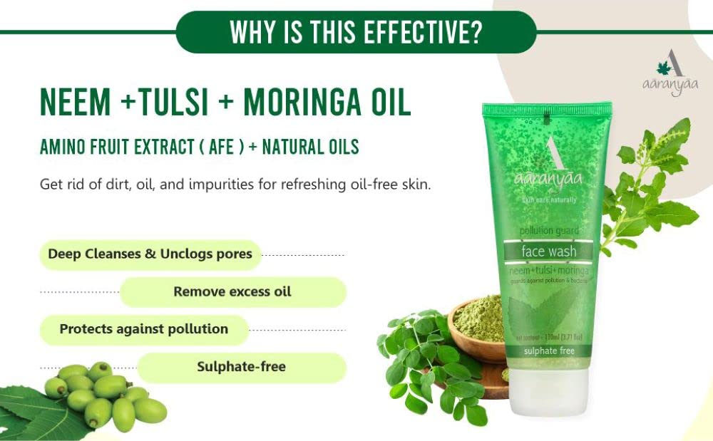 Aaranyaa Face Wash With Neem,Tulsi & Moringa (110 ml)