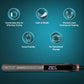 Ikonic Me Xtreme Hair Straightener, Extra-Wide Ceramic Floating Plates, Adjustable Temperature 130°C–230°C, Instant Heat-Up Technology, Smooth, Frizz-Free & Salon Straight Hair Styling, Stone