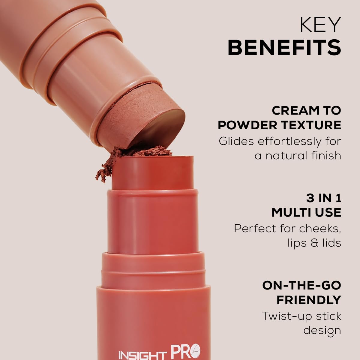 Insight professional Blusher (10g) | Velvety Finish | Cream-to-Powder Formula | Easily Blendable for Natural Flush | Weightless Color for Airbrushed Glow