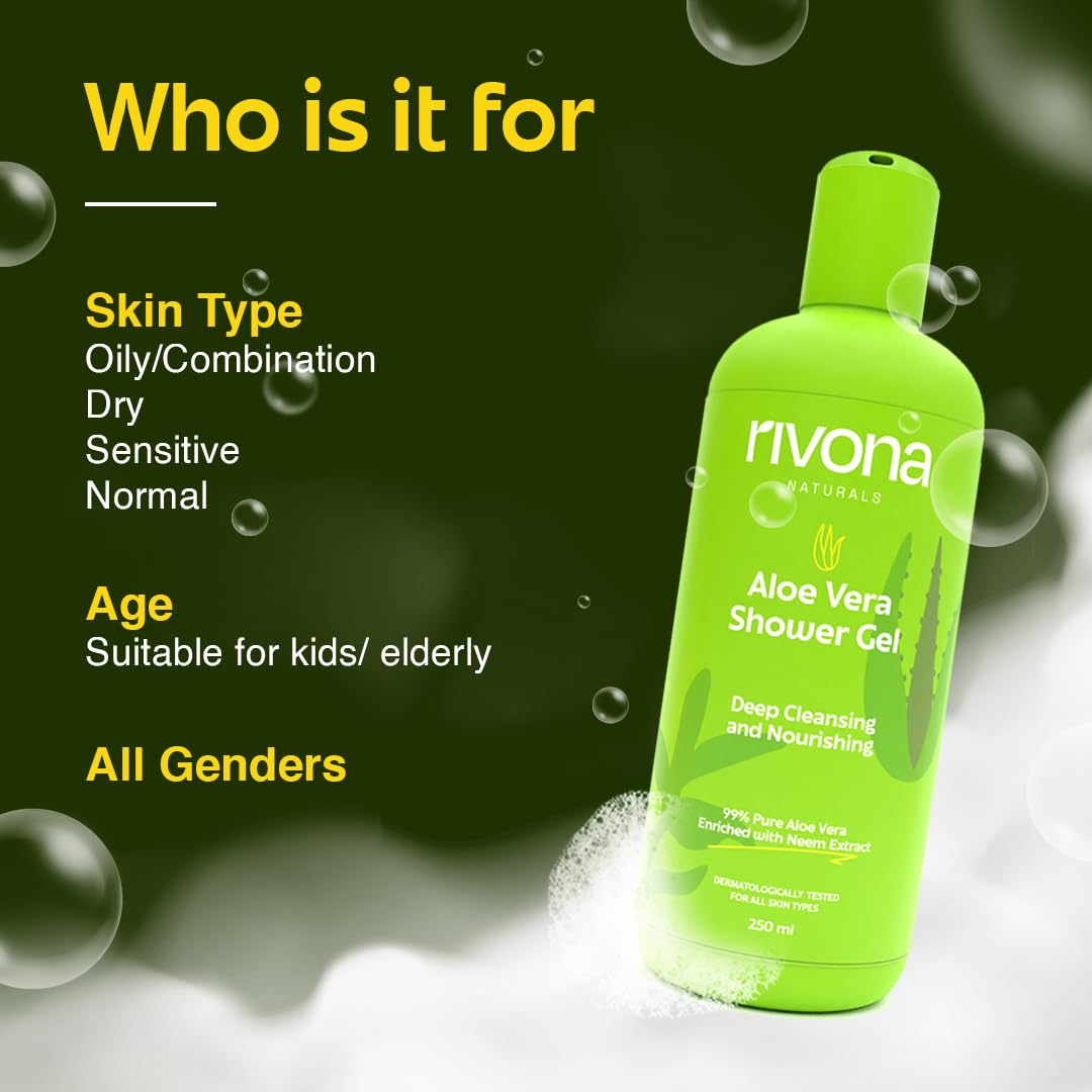 Rivona Natural Cool Epsom Muscle Therapy body wash | Shower Gel with Magnesium salt (epsom salt) Menthol & Rosemary Oil | Instant Muscle recovery, skin Relaxation, Hand and Foot Soak l Refreshing Natural Fragrance | Sports & Fitness - 250 ml