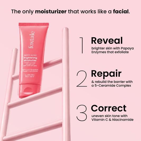 Foxtale Brightening Moisturiser with Vitamin C & Niacinamide (50ml)