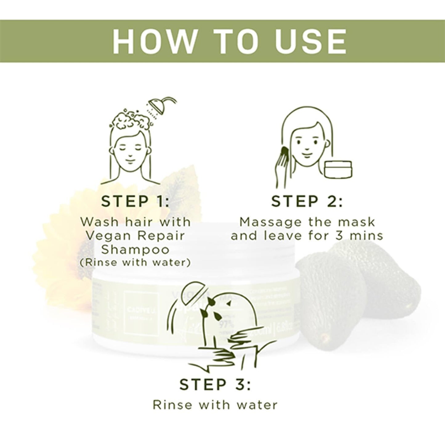 Cadiveu Vegan Repair Hair Mask, 200ml