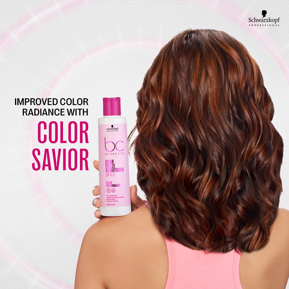 Schwarzkopf Professional Bc Ph4.5 Color Freeze Conditioner, Pink, 200 Ml