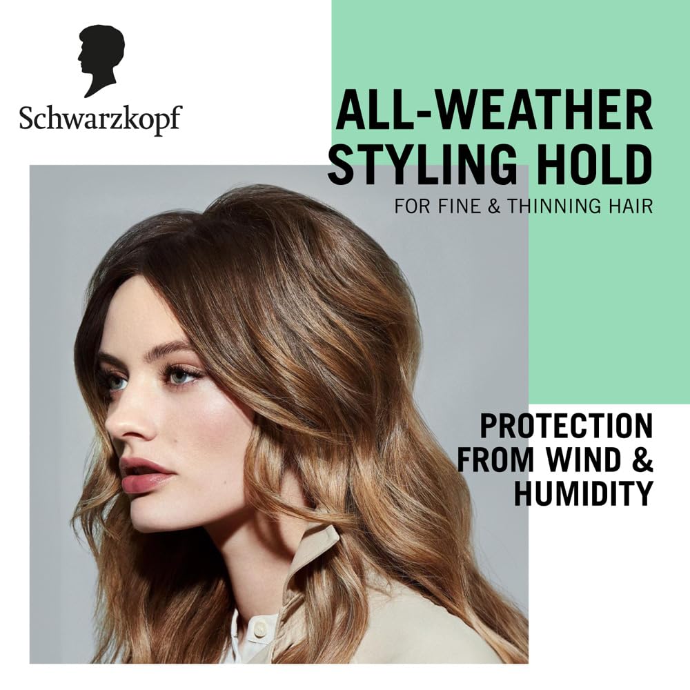 Schwarzkopf Taft Volume Hair Spray Hold Level 5, Hair Mousse for Fine and Thinning Hair, Volumising Mousse that Prevents Blow-Dry Damage, Non-Sticky, Vegan Formula - 250 ml