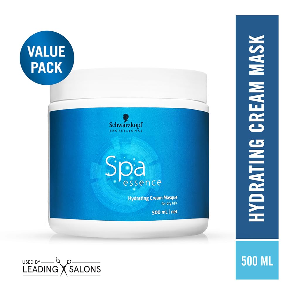 Schwarzkopf Professional Spa Essence Hydrating Masque | For Dry Or Dehydrated Hair | 500 ml