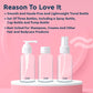 GUBB Travel Bottle Set | Travel Bottles For Toiletries | Refillable Bottles With Pump, Spray & Cap