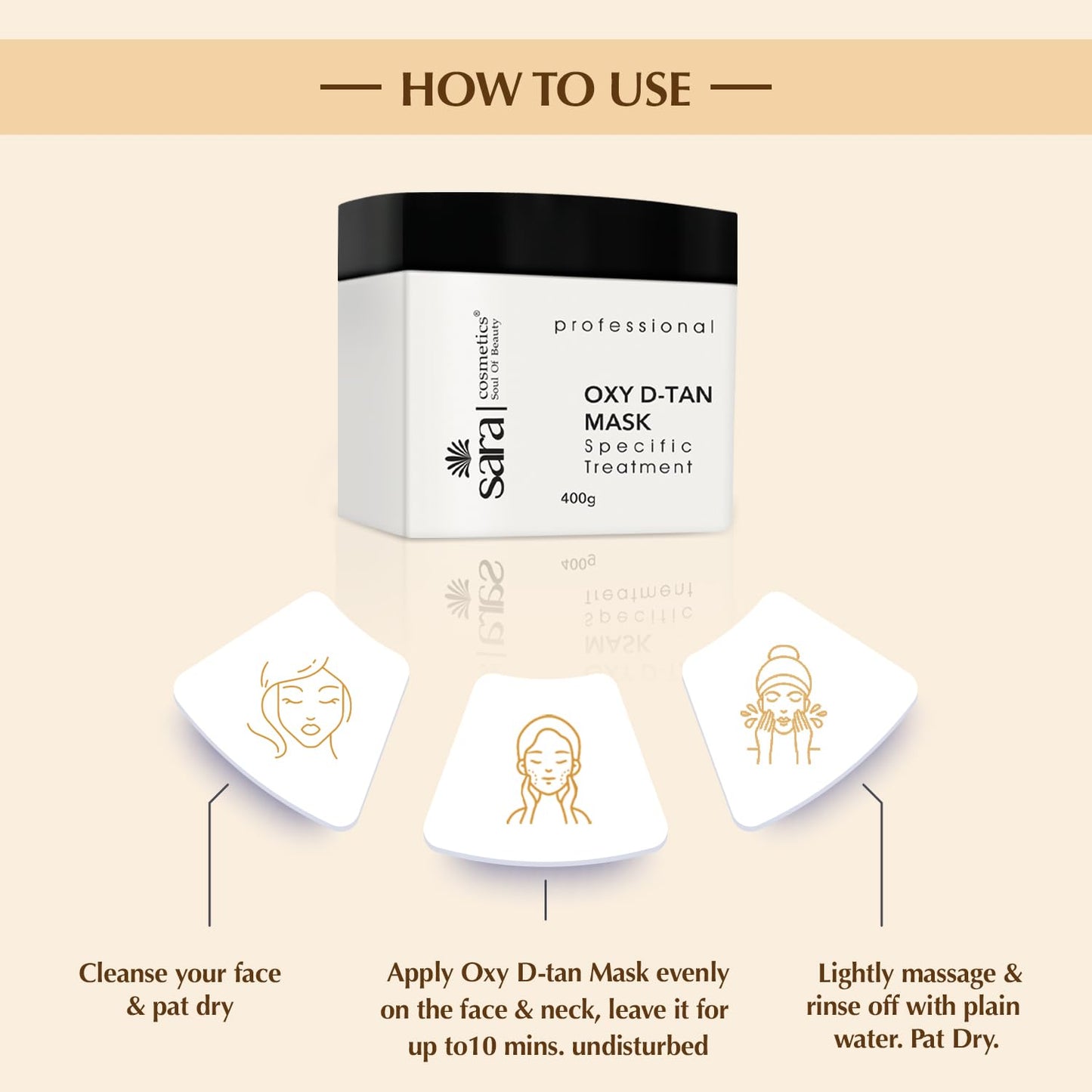 SARA Oxy D-TAN Mask For Specific Treatment | 400g