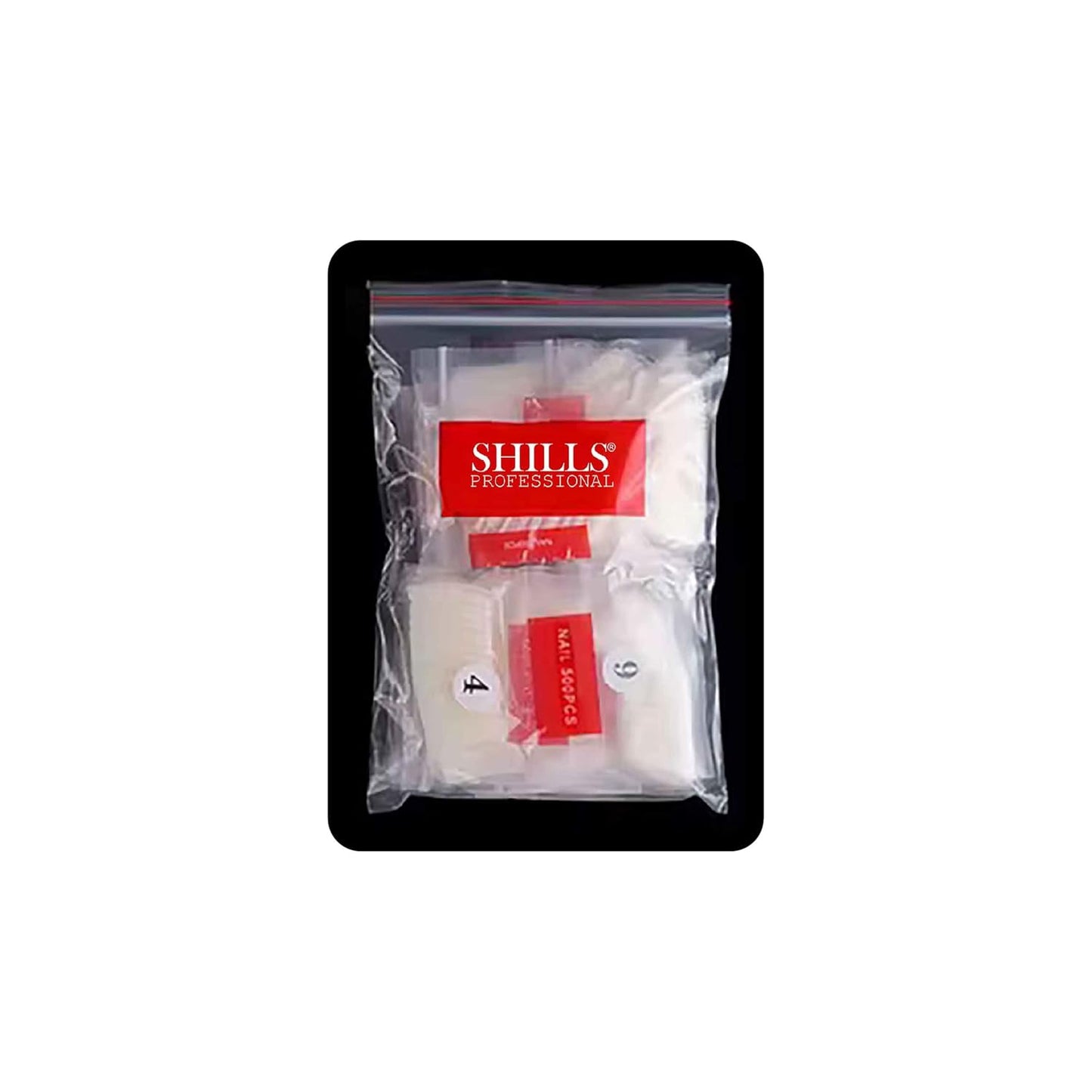 Shills Professional PKT 500pcs Short Oval Shape Nail Tips Natural