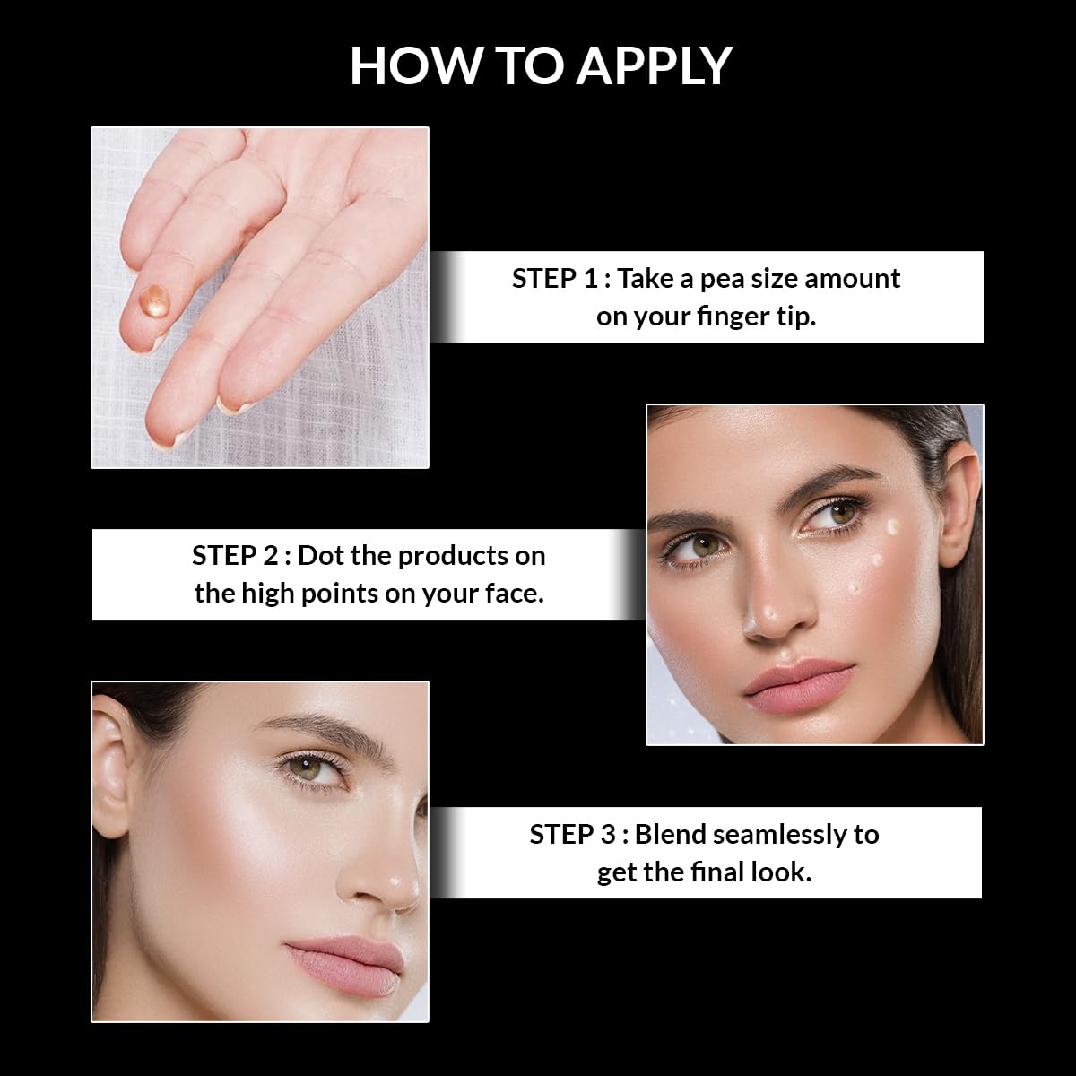 Stars Cosmetics Liquid Highlighter for Face Makeup | Reflect & Shine | Radiant Glow | Shiny Finish | Suitable for All Skin Types | Hydrating & Long-Lasting | 40ml