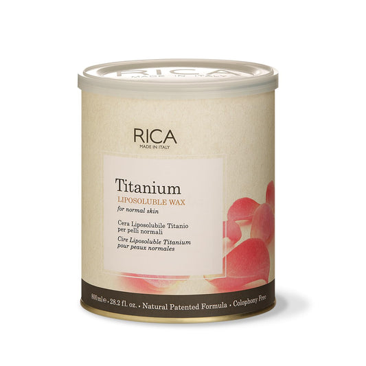 Rica Rose Titanium Wax for Hair Removal | Painless & Gentle Waxing for Men & Women | Smooth Glow & Tan Removal | Normal Skin | 800 ml