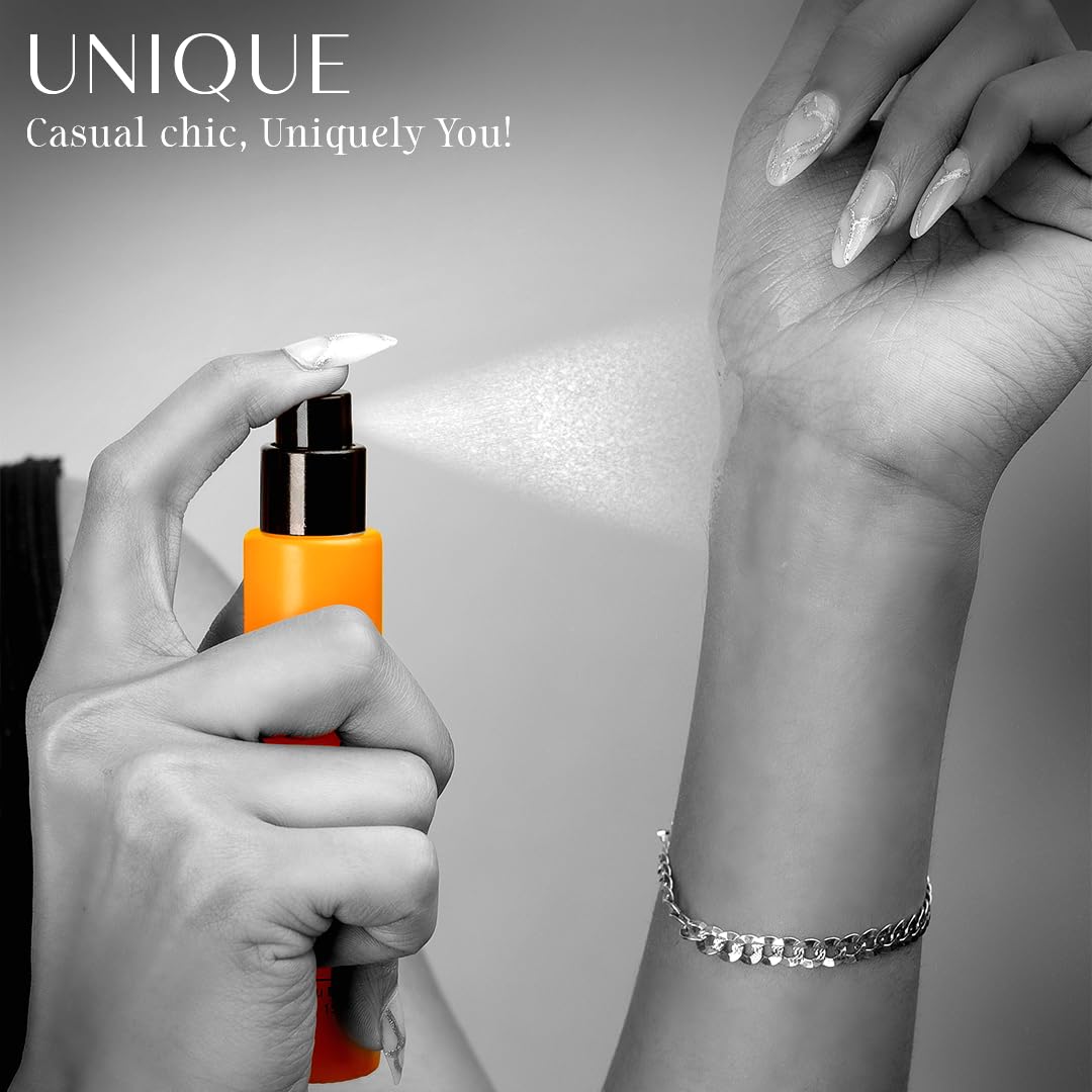 Rivona Unique Eau De Parfum Perfume for Women & Men with Freesia, Orange Blossom & Amberwood | Long Lasting EDP Fragrance Scent | 15ml
