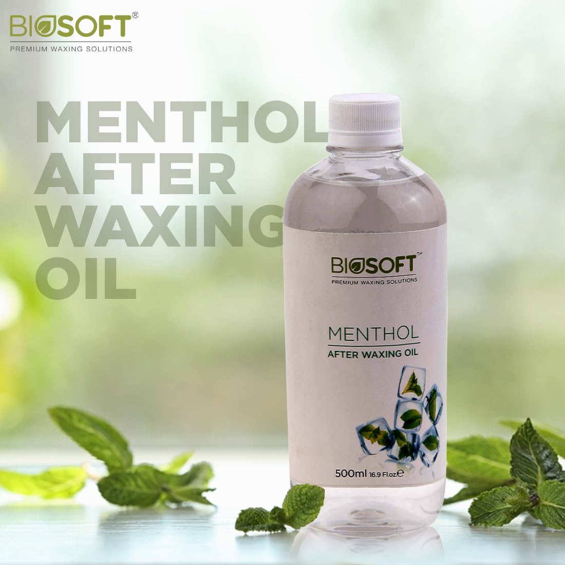 Biosoft Menthol Pre Waxing Gel (500ml) Designed For Removing Post-wax Residue