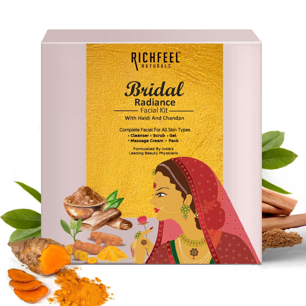 Richfeel Naturals Bridal Radiance Facial Kit - Pack of 6
