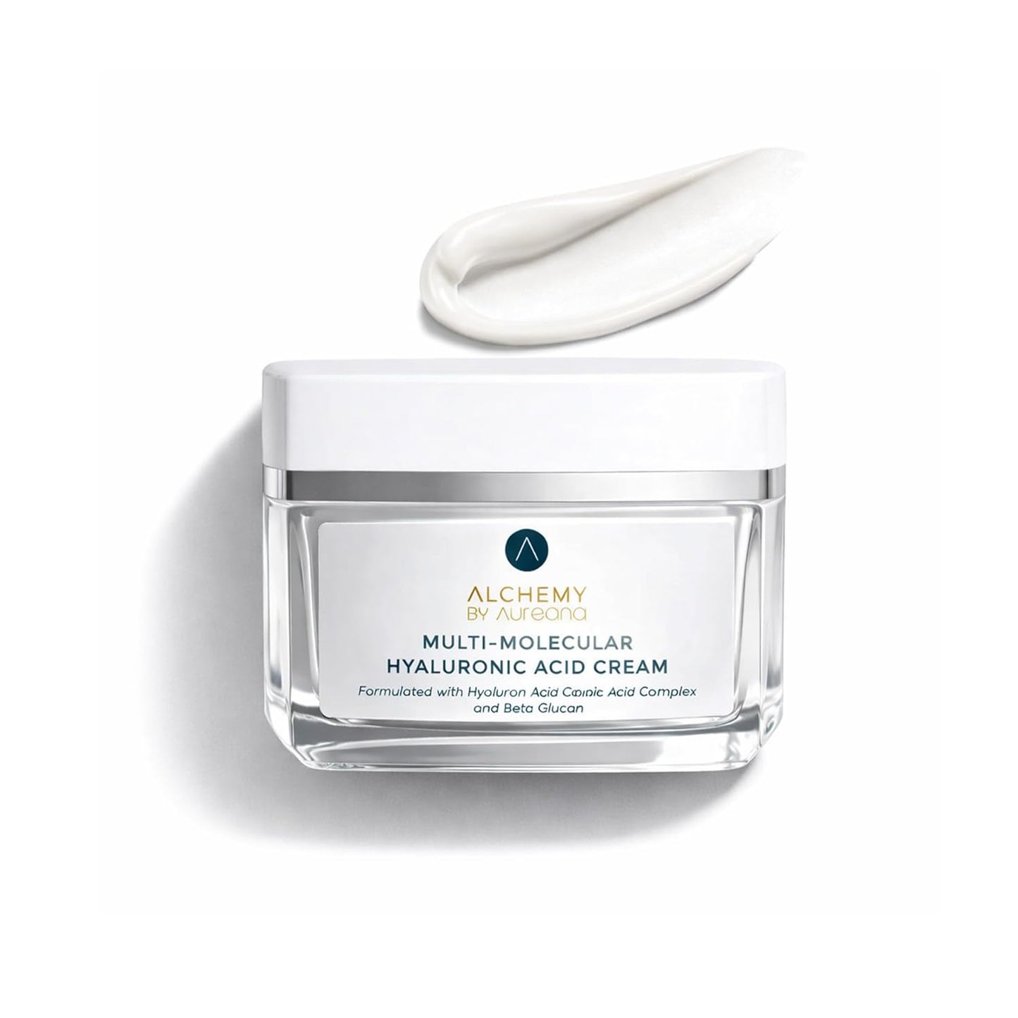 Alchemy By Aureana Multi-Molecular Hyaluronic Acid Cream Deep Hydration & Skin Brightening Moisturizer with Vitamin C & E | 45g
