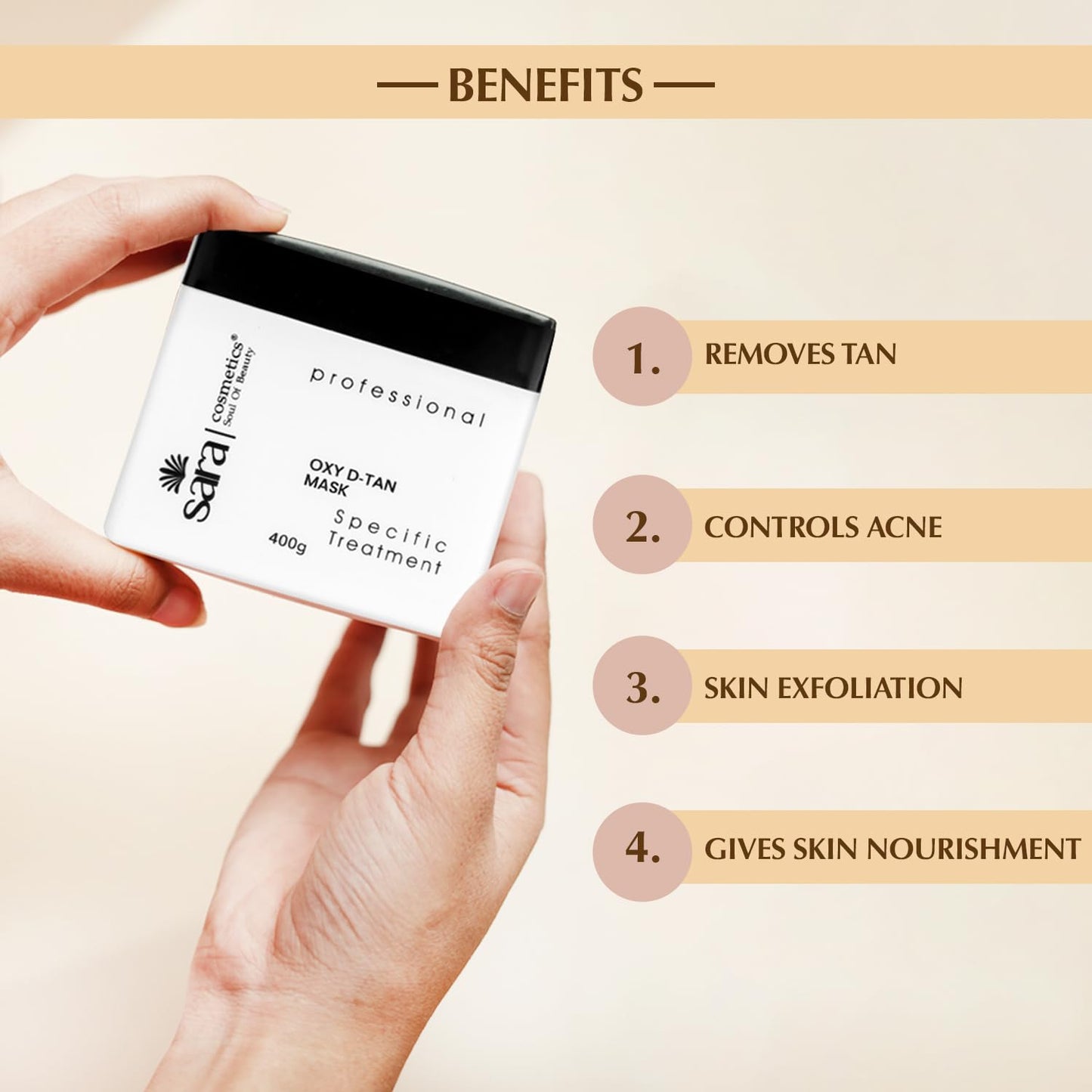 SARA Oxy D-TAN Mask For Specific Treatment | 400g