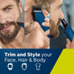 PHILIPS MG7707/15, 12-in-1 All-in-1 Trimmer. Power Adapt Technology For Recise Trimming Grooming Kit 120 min Runtime 11 Length Settings (Blue, Black)