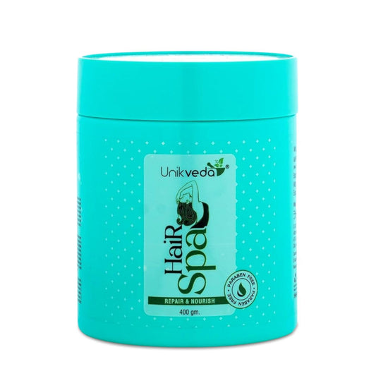 Unikveda Repair and Nourish Hair Spa for Removing Dandruff, Repairing Damage Hair, Relieves Stress 200gm