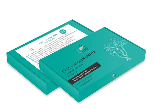 Ayres Professionals Cica+ Niacinamide Blemis Control Facila Kits ,10 Step| Brightens, Soothes & Deeply Hydrates the Skin | Repairs Skin BarrierTypes, For Women & Men.