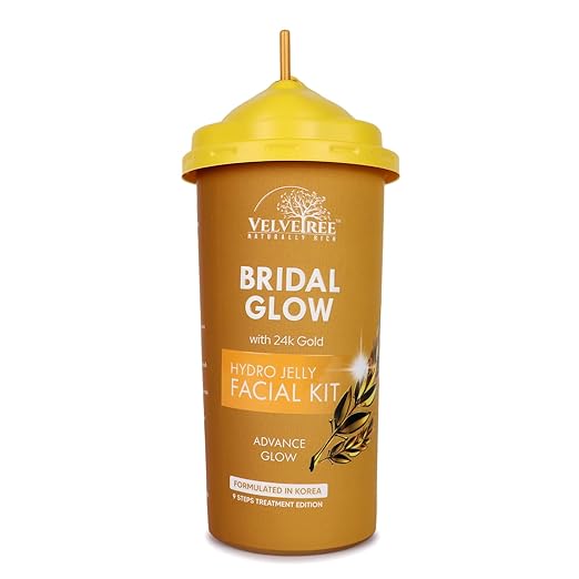 Velvetree Hydro Jelly Facial Kit Bridal Glow with 24k Gold Advance Glow | 165g