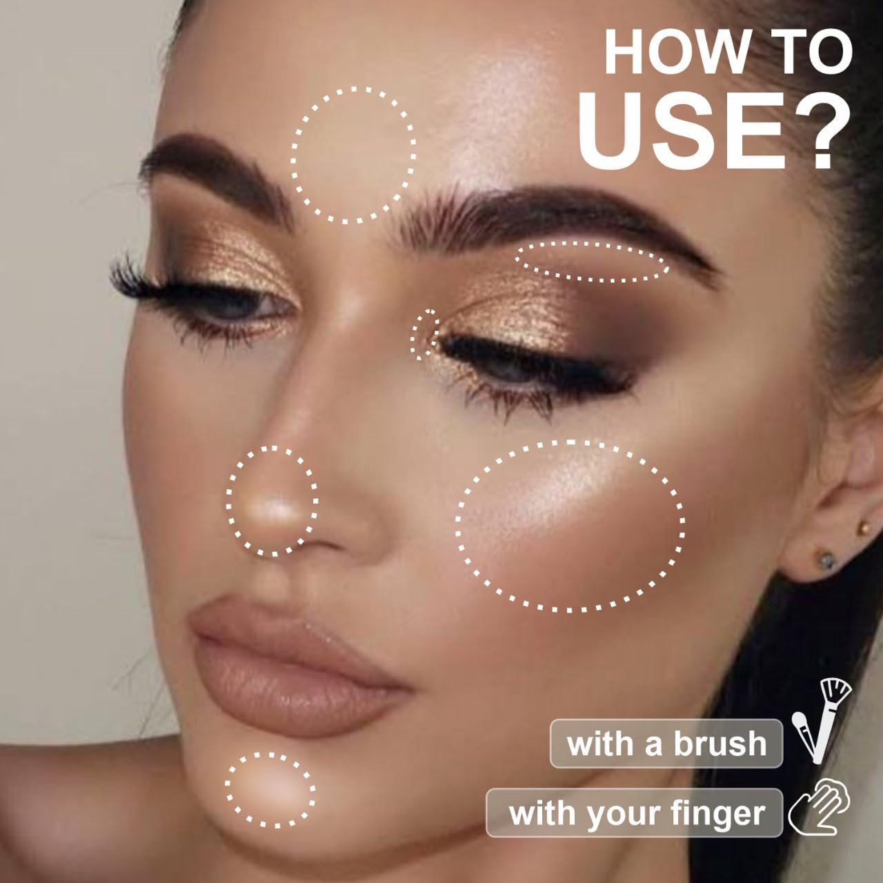 JustGold Skin Glow ace Highlighter Palette