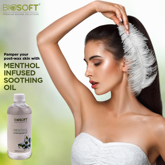 Biosoft Menthol Pre Waxing Gel (500ml) Designed For Removing Post-wax Residue