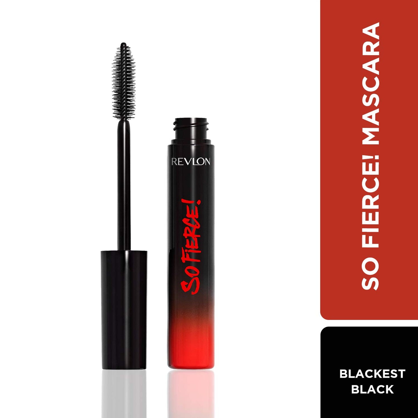 Revlon Mascara, So Fierce Big Bad Lash Eye Makeup, Volumizing, Lasts up to 24 Hours, No Clump, Smudge Proof, Flake Proof, Blackest Black