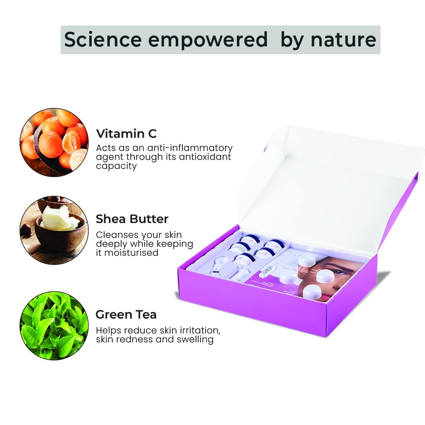 O3+ Power Brightening Facial Kit For Radiant and Glowing Skin,123gm+40ml
