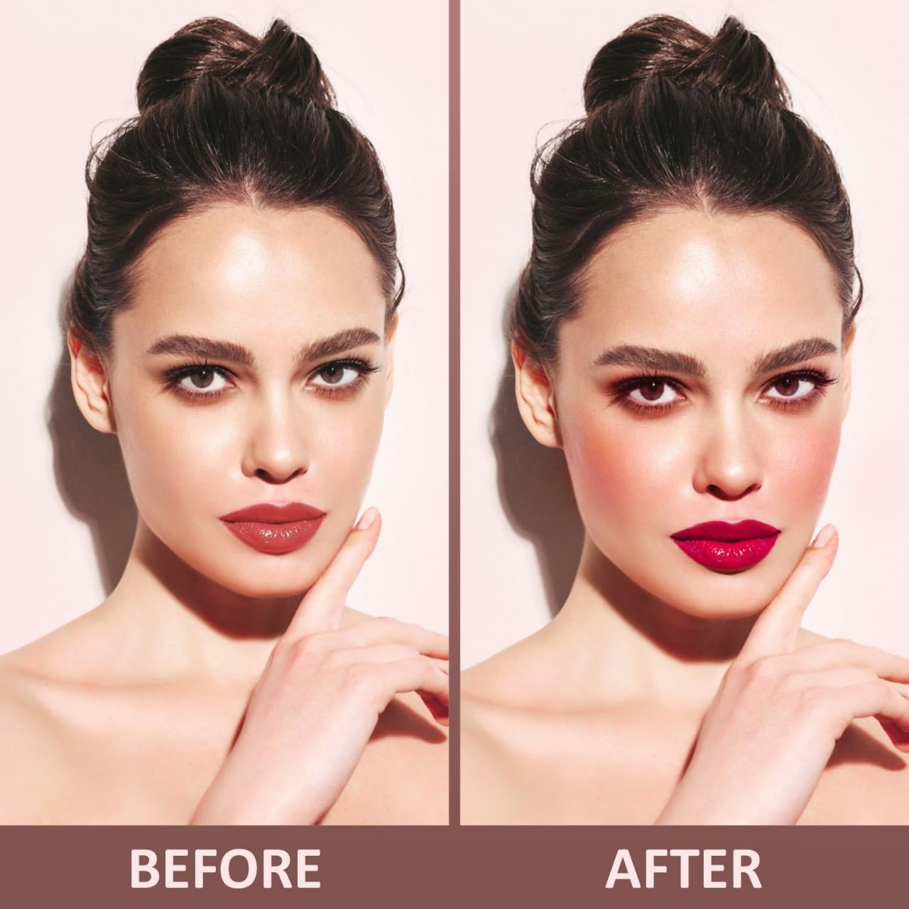 JustGold Artist Blusher Palette for Makeup, Highly Pigmented and Long Lasting with matte and shimmer shade