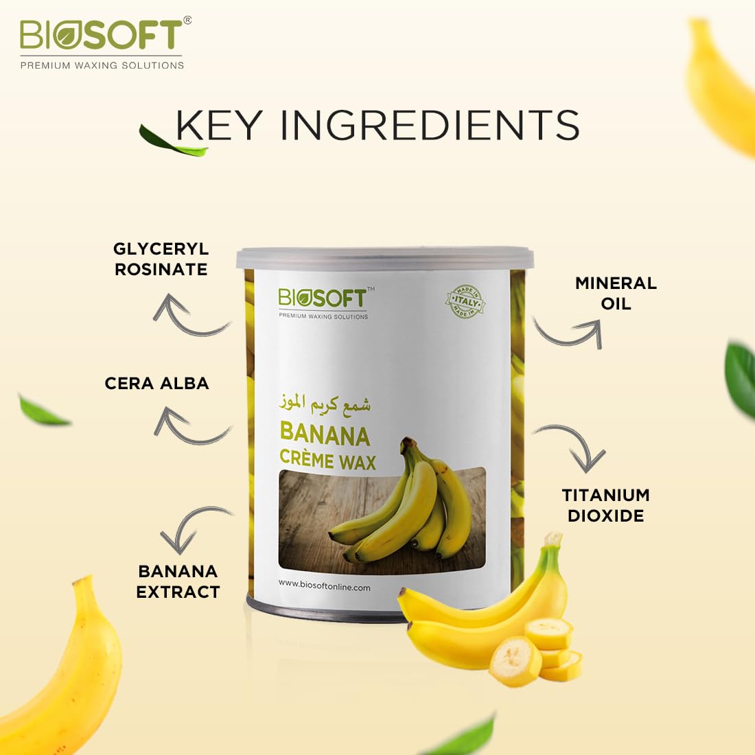 Biosoft Banana Cream Liposoluble Wax (800ml)