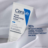CeraVe PM Facial Moisturizing Lotion For Normal To Dry Skin (52ml) - Formulated With 3 Essential Ceramides, Niacinamide And Hyaluronic Acid | Ultra Lightweight Night Cream