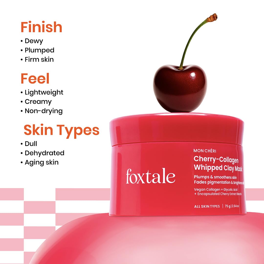 Foxtale Cherry-Collagen Whipped Clay Mask