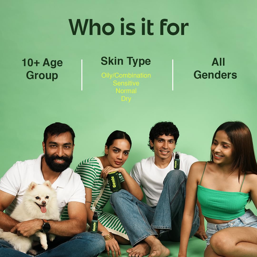 Rivona Genie Hypochlorous acid spray l Soothing Anti-bacterial & Anti-inflammatory toner l With rose water l Alcohol & Fragrance-free l Multipurpose Face & Body Spray | Gentle and safe Sensitive, Irritated, Or Acne-Prone Skin - 50ml