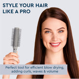 GUBB Serenity Hues Round Hair Brush For Blow Drying & Hair Styling: Perfect Tool for Efficient Blow Drying, Adding Curls, Waves & Volume