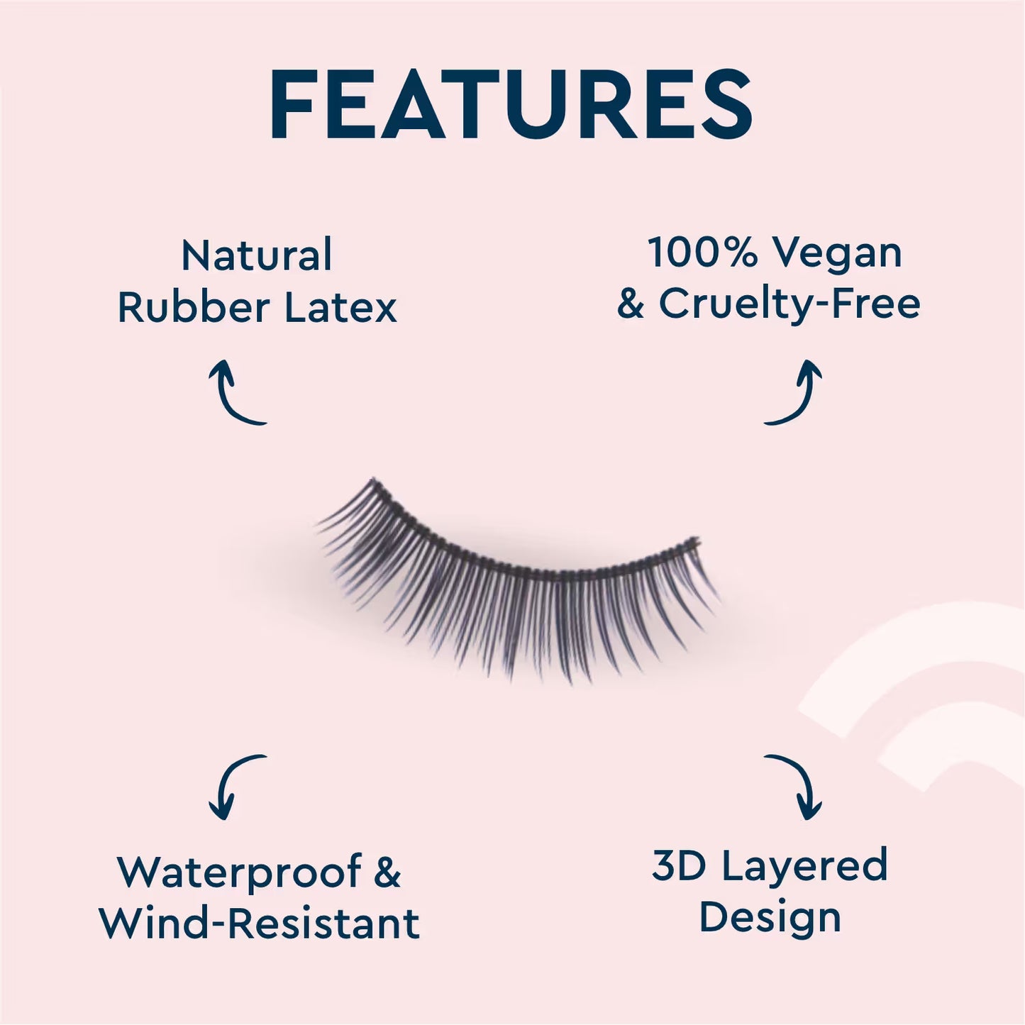 GUBB Eyelash Set With Glue, False Eyelashes - Party Style