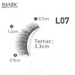 Imagic PROfessional Synthetic Fibers False Eyelashes, Natural & soft 100% Handmade 3D Eyelashes Pack 10 Pairs of 1 box
