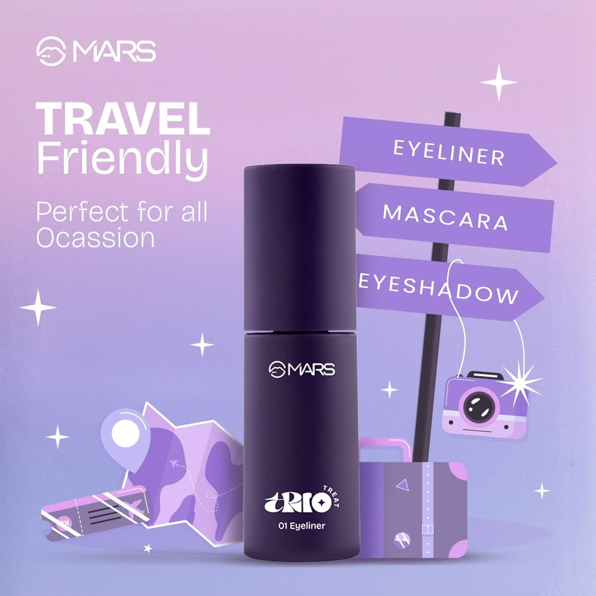 MARS TRIO Treat 3-IN-1 EYE MAKEUP KIT