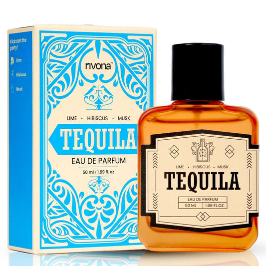 Rivona's Tequila Perfume - Zesty & Citrus, Long-Lasting Fragrance with Tequila, Bergamot & Lime, Unisex Eau de Parfum | Ideal for special occasions | 50ml
