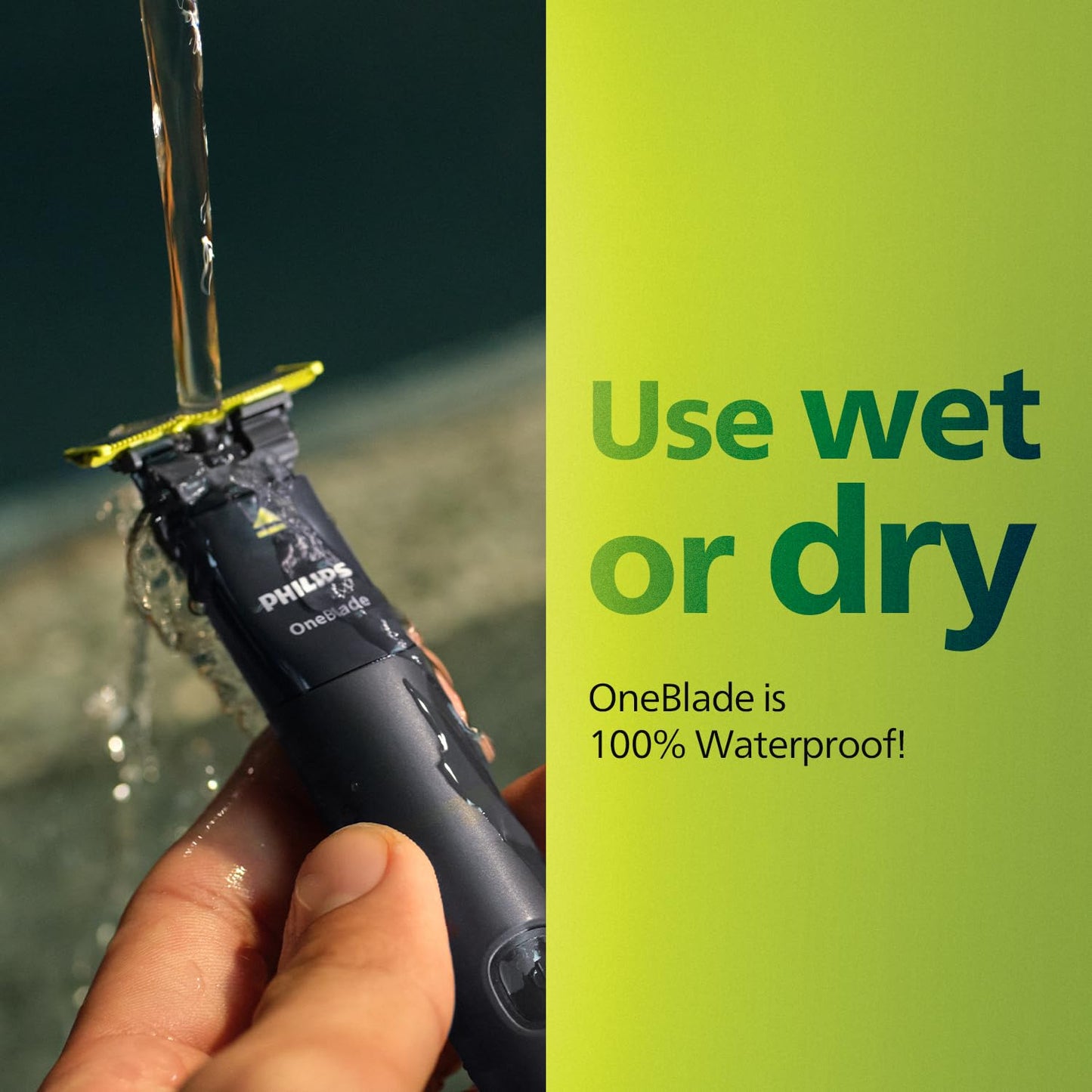 PHILIPS OneBlade QP1424/10 Trimmer 30 min Runtime 3 Length Settings (Black)