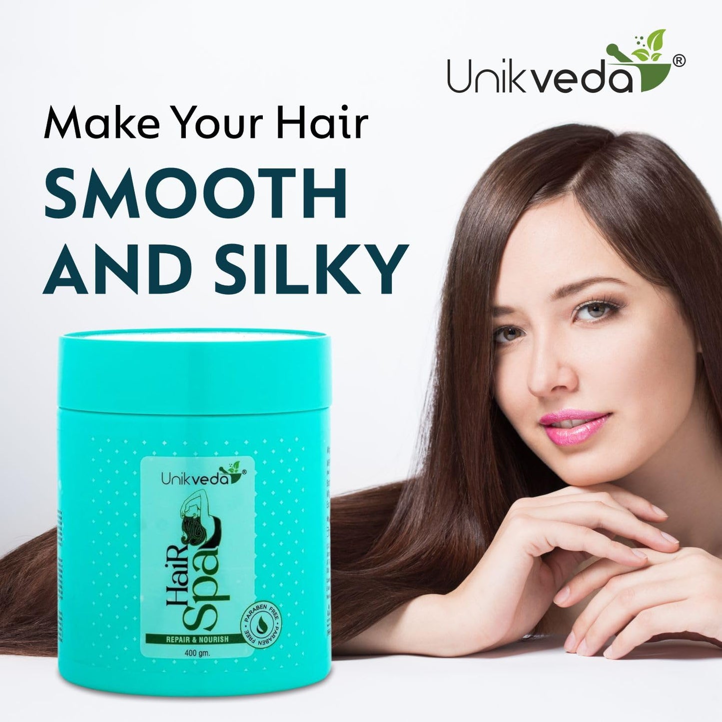Unikveda Repair and Nourish Hair Spa for Removing Dandruff, Repairing Damage Hair, Relieves Stress 200gm