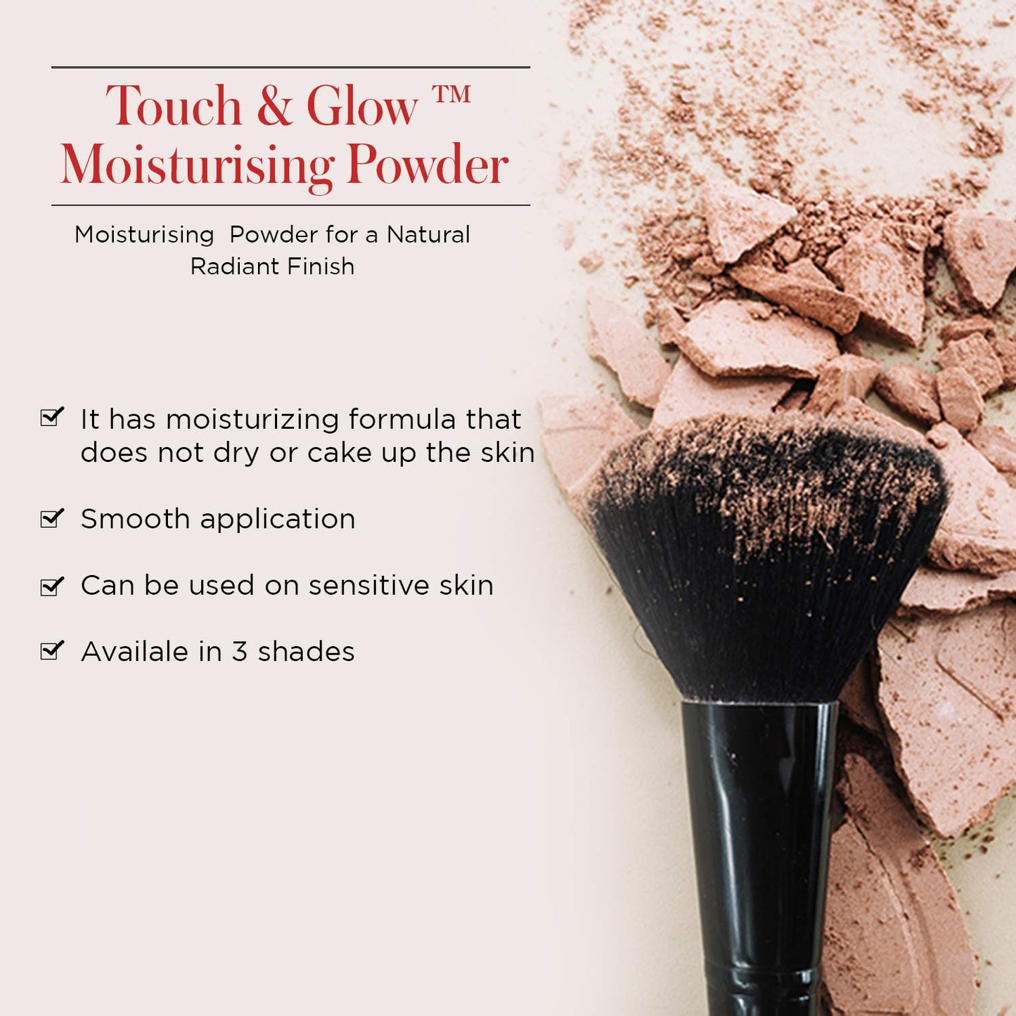 REVLON Touch And Glow Moisturising Compact For Women, All Skin Powder (12g)