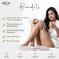 Rica Aloe Vera Liposoluble Wax For Sensitive Skin Men & Women Hair Removal Cream for Arms, Chest, Legs, Back, and Full Body | 800ml