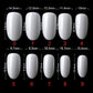 Shills Professional PKT 500pcs Short Oval Shape Nail Tips Natural