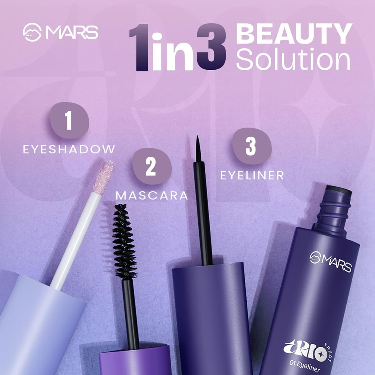 MARS TRIO Treat 3-IN-1 EYE MAKEUP KIT