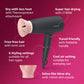 Philips  Hair Styling Brand - Foldable Hair Dryer 2100W, 6 HeatxSpeed Settings Cool Shot Advanced Ionic Care Frizz-Free Shine, ThermoProtect Airflower Attachment, For Indian Hair, BHD356