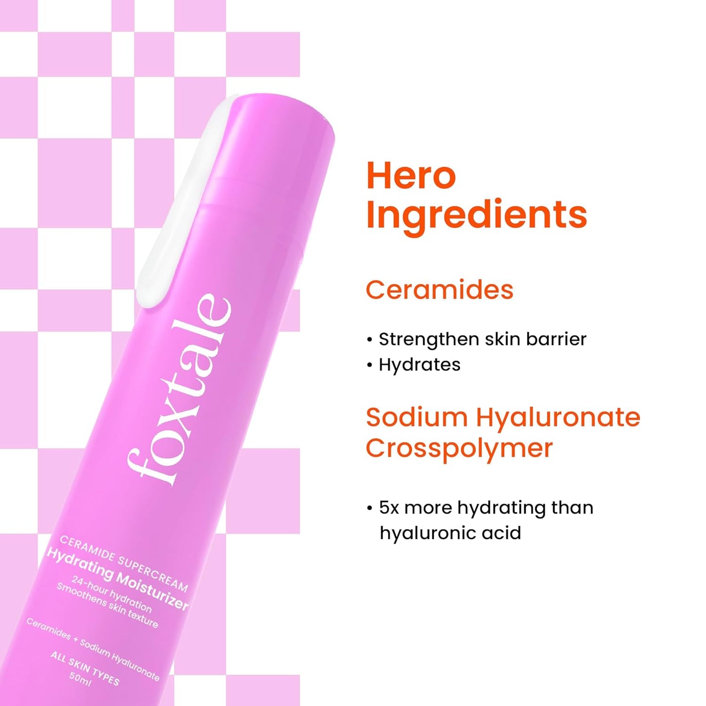 Foxtale 5x Hydrating Ceramide Moisturizer for Face